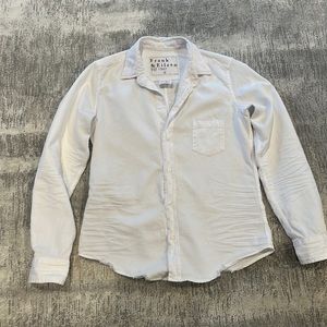 Frank & Eileen Barry white denim button down